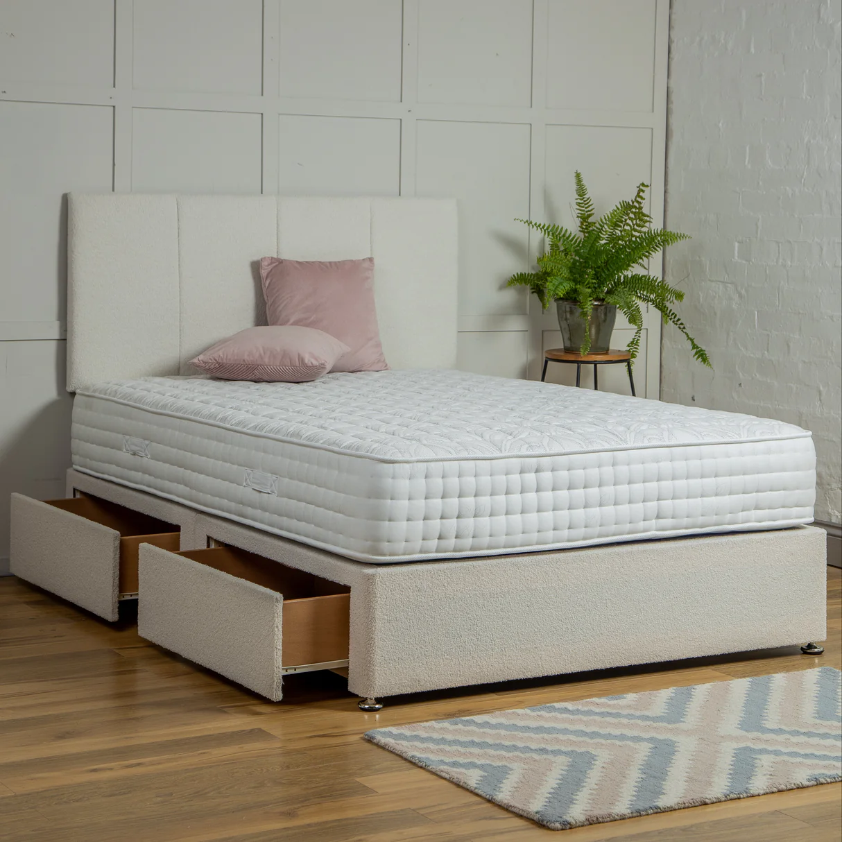 Windsor Divan Bed Set with Headboard UK | Buy Online | Free Delivery